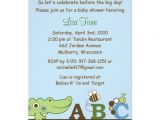 Alphabet Baby Shower Invitations Abc Animal Alphabet Baby Shower Invitations