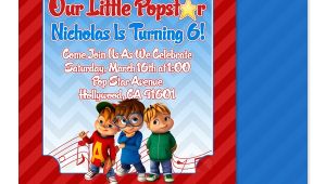 Alvin and the Chipmunks Birthday Party Invitations Eccentric Designs by Latisha Horton Alvin and the