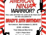 American Ninja Warrior Birthday Invitation Template 17 American Ninja Warrior Party Ideas for Any Age