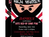 American Ninja Warrior Birthday Invitation Template Ninja Warrior Birthday Invitation Zazzle Com