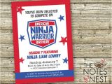 American Ninja Warrior Birthday Invitation Template Pin by Kayla Boyd On Hayden 8th Birthday Ninja Birthday