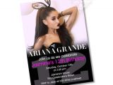 Ariana Grande Birthday Invitations Ariana Grande Birthday Party Invitation Digital File All
