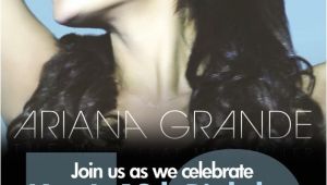Ariana Grande Birthday Invitations Items Similar to Ariana Grande Party Invite Printable On