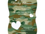Army Camo Baby Shower Invitations Army Camo Baby Shower Invitations with Cute Hearts
