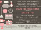 Around the House Bridal Shower Invitations Around the House Wedding Bridal Shower Invitation