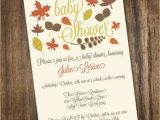 Autumn themed Baby Shower Invitations Fall themed Baby Shower Invitations