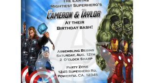 Avengers Birthday Invitations Custom Free Avengers Invitation 1 25