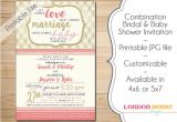 Baby and Bridal Shower Combined Invitations Bination Bridal & Baby Shower Invitation