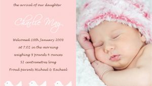 Baby Birth Party Invitation Wording Petit Paper Blossom Creations