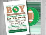 Baby Boy Shower Invitations Sports theme Football Baby Shower Invitation Sports theme