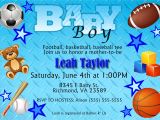 Baby Boy Shower Invitations Sports theme Free Printable Baby Shower Invitations for Boys