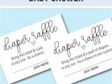 Baby Boy Shower Invitations with Diaper Raffle Diapers and Wipes Baby Shower Verses Printable Diaper