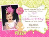 Baby First Birthday Invitation Card Matter 21 Kids Birthday Invitation Wording that We Can Make