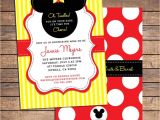 Baby Mickey Shower Invitations Mickey Mouse Baby Shower Invitation Printable Baby Boy or