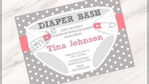 Baby Shower and Diaper Party Invitation Wording Diaper Party Invitation Wording