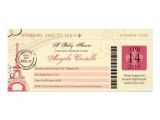 Baby Shower Boarding Pass Invitations Baby Shower Vintage Paris Boarding Pass 4×9 25 Paper