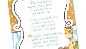Baby Shower Invitation Wording for Books Instead Of Cards Wording to ask for Baby Books Instead Of the Card