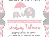 Baby Shower Invitations Elephant Pink Elephant Baby Shower Invitation Potlač