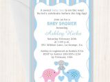 Baby Shower Invitations Free Shipping Baby Shower Invitation Elephant Blue 10 Printed