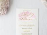 Baby Shower Invitations Free Shipping Pink Water Color Baby Shower Invitation 5×7 Baby Shower