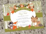 Baby Shower Invitations Free Shipping Woodland Shower forest Animals Baby Shower Invites