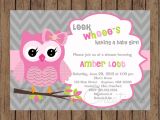 Baby Shower Invitations Owls Printable Owl Birthday Invitation Pink Gray Owl Baby Shower Invitation