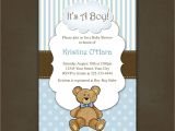 Baby Shower Invitations Teddy Bear theme Boy Teddy Bear Baby Shower Invitation Printable File $12