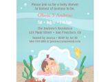 Baby Shower Invitations Under $1 Cute Mermaid Under the Sea Baby Shower Invitations