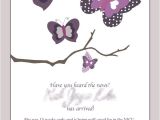 Baby Shower Invitations with butterflies Purple butterfly Baby Shower Invitations