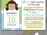 Baby Shower Invitations with Monkeys Baby Shower Invitations Monkey Baby Shower Invitations