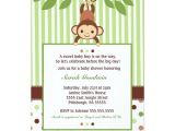 Baby Shower Invitations with Monkeys Mod Monkey Baby Shower Invitation