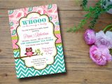 Baby Shower Invitations with Owl theme Owl themed Baby Shower Invitation
