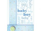 Baby Shower Invitations with Ribbon Sweet Baby Boy Blue Ribbon Baby Shower Invitation