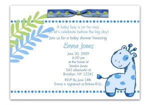 Baby Shower Invitations Wording for Boys Baby Shower Invitation Wording for A Boy