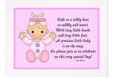 Baby Shower Invite Poem Girl Personalized Baby Shower Invitations Baby Girl 4 25" X 5 5
