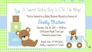 Baby Shower Invites for A Boy Baby Shower Invitation Wording Lifestyle9