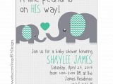 Baby Shower Invites with Elephants Customizeable Digital Little Peanut Baby Shower Invitation