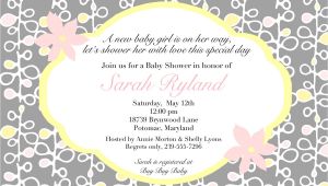 Baby Shower Invites Wording Wording for Baby Shower Invitations asking for Gift Cards