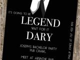 Bachelor Party Invitation Template Bachelor Party Invite Legendary Himym
