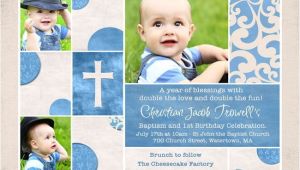Baptism and First Birthday Invitations Chic Baptism or Christening Invitation Baby S S Cross