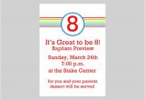 Baptism Preview Invitations Baptism Preview Striped Great to Be 8 Invitation Custom