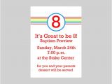 Baptism Preview Invitations Baptism Preview Striped Great to Be 8 Invitation Custom