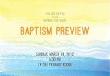 Baptism Preview Invitations Kimberly Church Baptism Preview Invitation