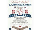 Baseball Bridal Shower Invitations Couples All Star Baseball Baby Shower Invitation