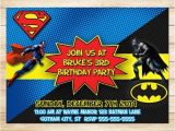 Batman Vs Superman Birthday Party Invitations On Sale Batman Superman Invitation Batman Superman Birthday