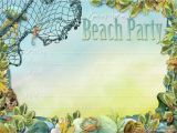 Beach Party Invitation Template Party Planning Center Free Printable Beach themed Party