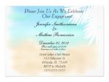 Beach themed Engagement Party Invitations Nice Beach Scene theme Engagement Party 5×7 Paper