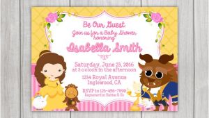 Beauty and the Beast Baby Shower Invitations Beauty and the Beast Baby Shower Invitation by Little