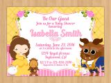 Beauty and the Beast Baby Shower Invitations Beauty and the Beast Baby Shower Invitation