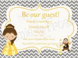 Beauty and the Beast Baby Shower Invitations Items Similar to Beauty and the Beast Invitation On Etsy